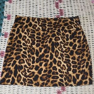 Free Kisses Wild Pattern Mini Skirt